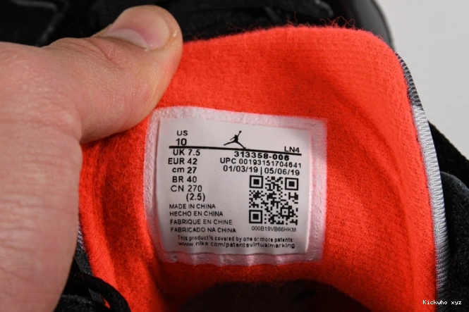 Air Jordan 313358-006 7 Black Patent Retro 0621